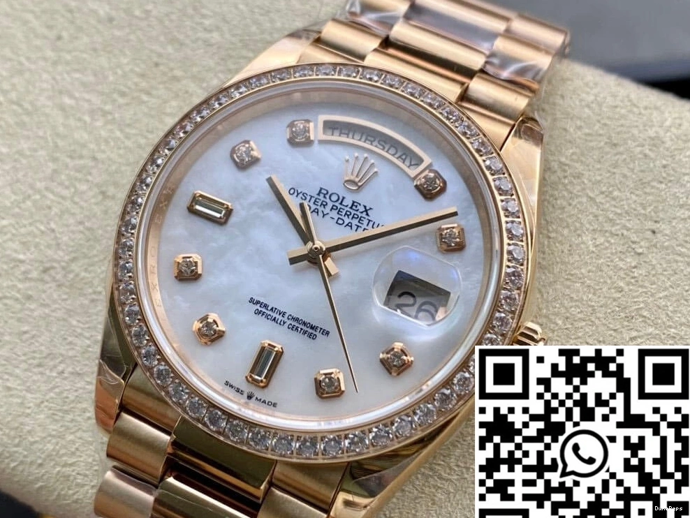 V2 Date Rolex Mother-Of-Pearl Factory EW Dial 128238 Day 1020
